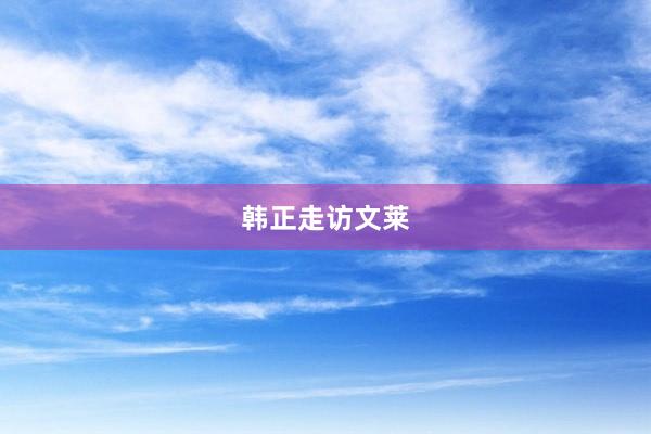 韩正走访文莱